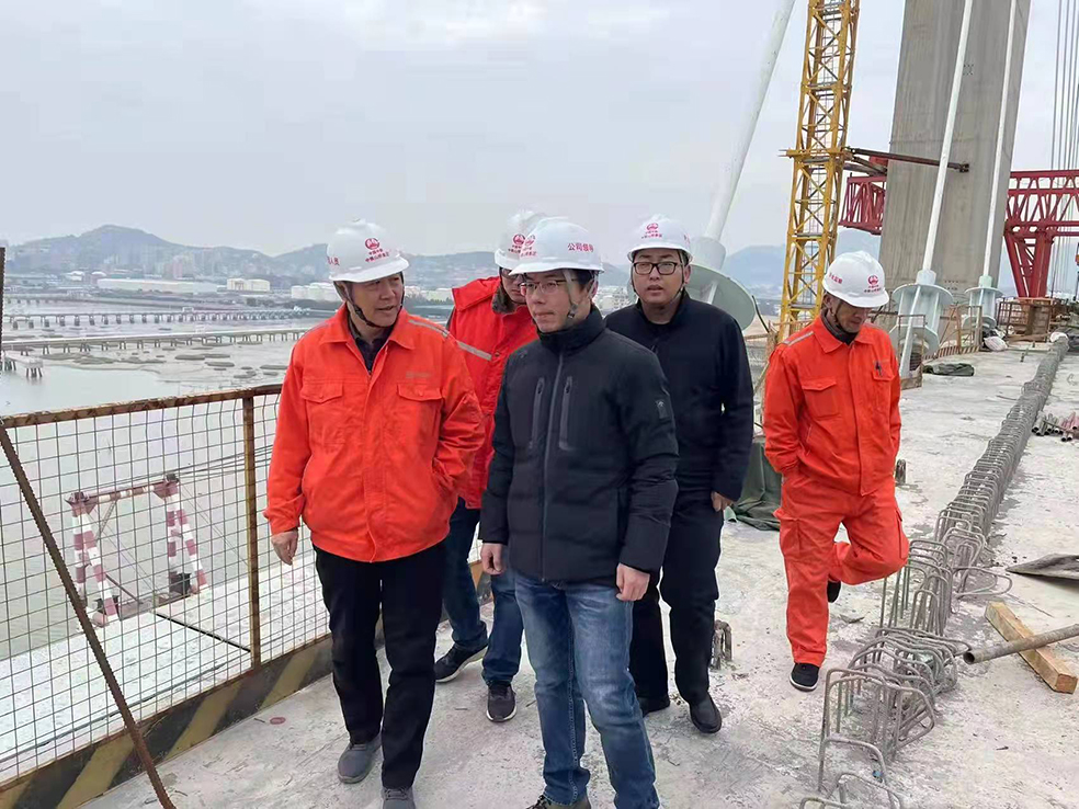 大干100天 筑牢冬季施工安全防线 集团公司总会计师、总法律顾问胡建华，副总经理柳成林到项目部开展生产安全检查(图2)