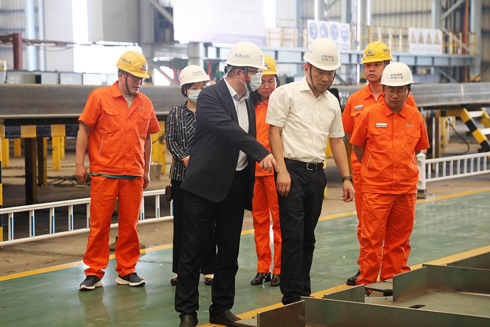 集团公司党委书记、董事长林军科到中铁山桥南通公司调研(图1)