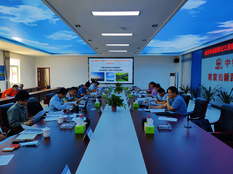 南京仙新路过江通道工程E2标门式起重机安拆专项施工方案顺利通过专家评审(图1)