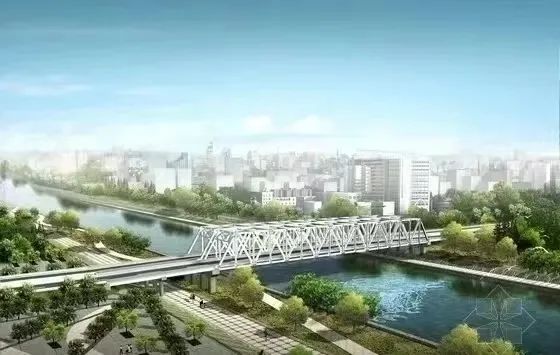 最后一幅！昆山市青阳港段航道整治工程沪宁高速公路桥主线桥右幅顶推完成！(图3)