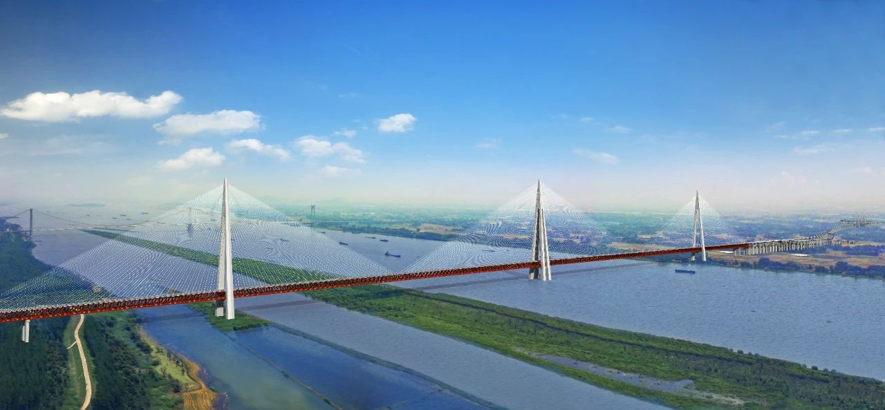 巢马城际铁路马鞍山公铁两用长江大桥钢梁节段首轮总拼通过验收(图5)